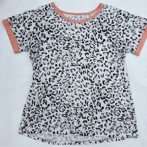 - Womens size xlarge cheetah‎ leopard print crew neck tee t shirt